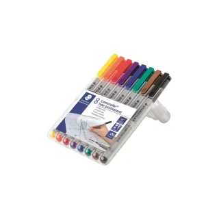 Staedtler Stylo à feuilles Lumocolor 316 F Jeu de 8, solubles dans leau