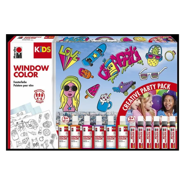 Marabu Window Color Party Multicolore