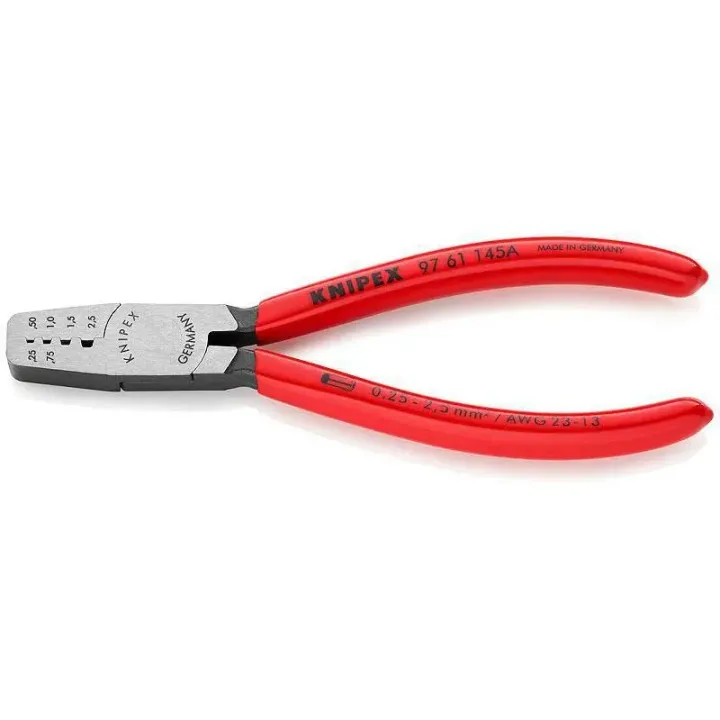 Knipex Pince à sertir 145 mm pour embouts de fils