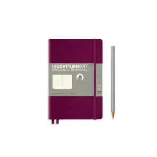 Leuchtturm Carnet de notes Paperback Softcover B6, Pois, Rouge bordeaux