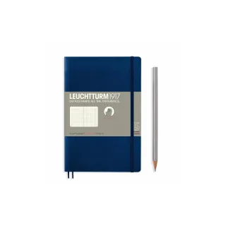 Leuchtturm Carnet de notes Paperback Softcover B6, Pois, Bleu marine