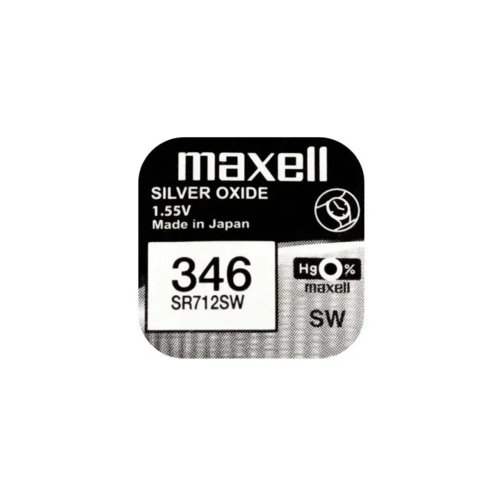 Maxell Europe LTD. Pile bouton SR712SW 10 pièces