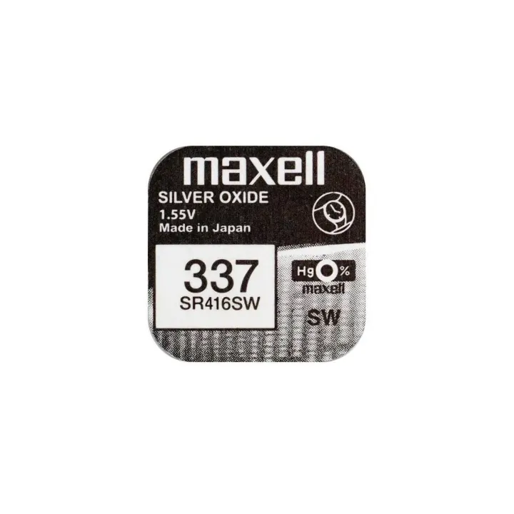 Maxell Europe LTD. Pile bouton SR416SW 10 pièces