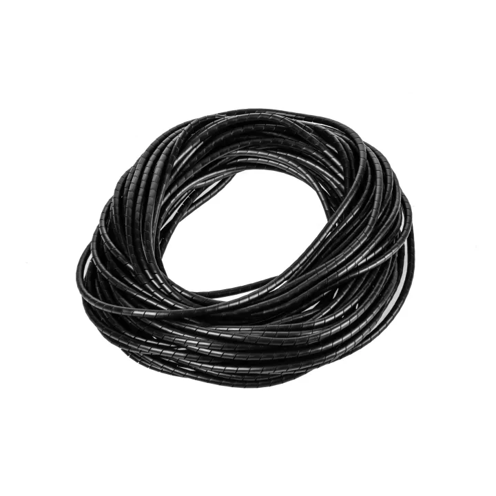 Plica Tuyau en spirale 25 m x 6 mm Noir