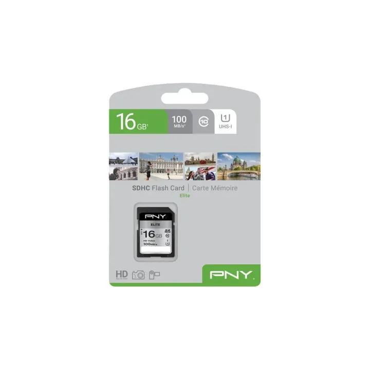 PNY Carte SDHC Elite UHS-I U1 16 GB