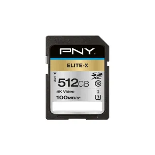 PNY Carte SDXC Elite-X UHS-I U3 512 GB