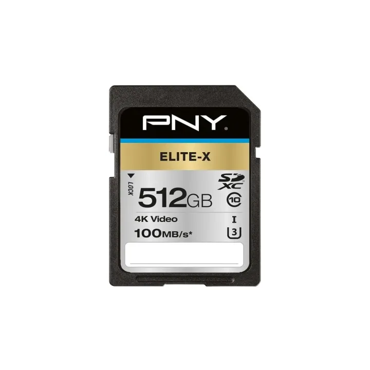 PNY Carte SDXC Elite-X UHS-I U3 512 GB