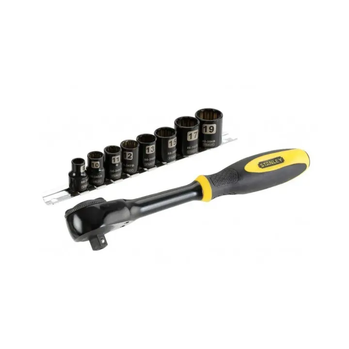 Stanley Fatmax Cliquet Rotator avec clés à douille 3-8, 9 pièces