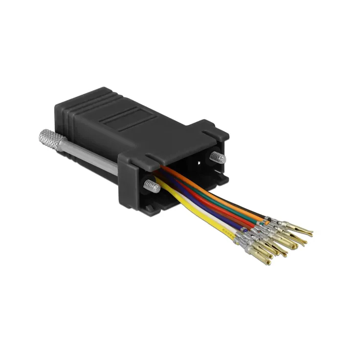 Delock Adaptateur RJ-45 - RS-232 DB9 (f-f) noires