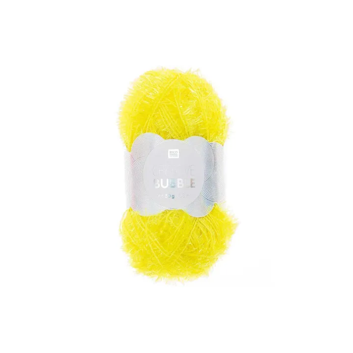 Rico Design Laine Creative Bubble 50 g Jaune fluo