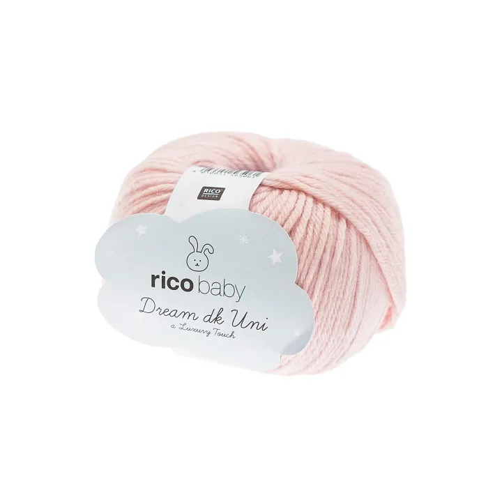 Rico Design Laine Baby Dream Uni dk 50 g Rose pâle