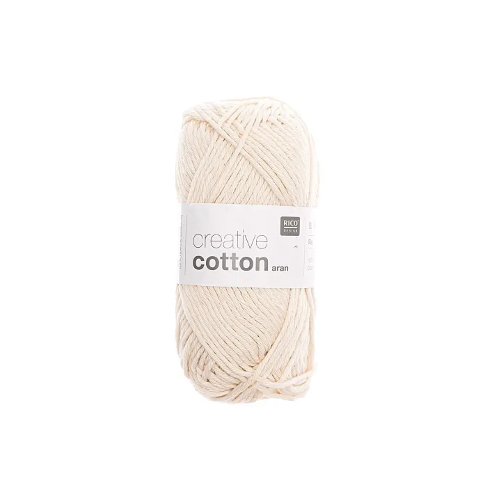 Rico Design Laine Creative Cotton Aran 50 g Nature