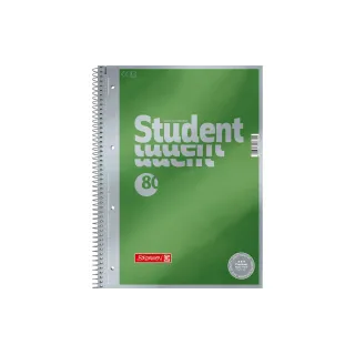 Brunnen Bloc-notes de collège Premium Student A4, vierge, 80 feuilles