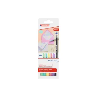 edding Feutres de coloriage 1200 Pastell E-6 Multicolore