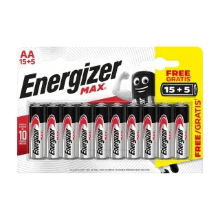 Energizer Pile Max AA 15+5 pièces