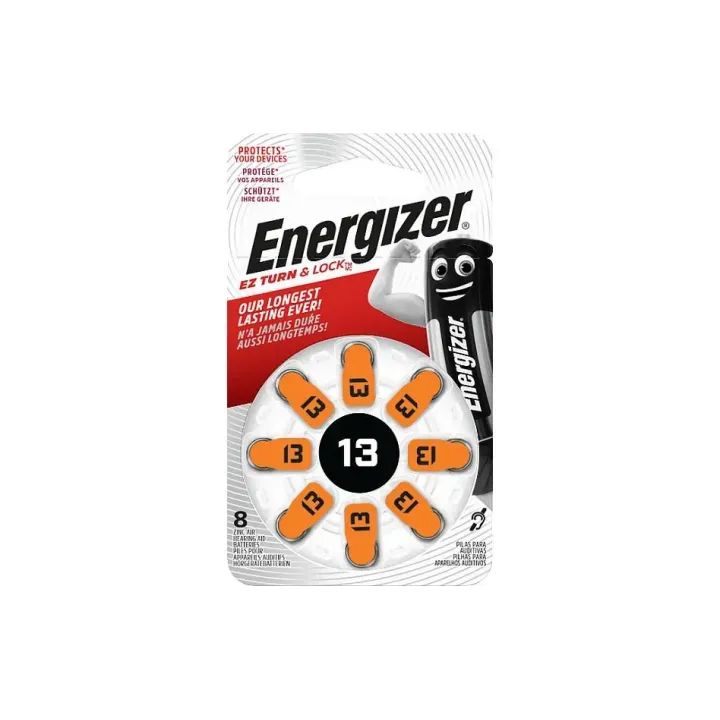 Energizer Pile pour Appareils auditif 13 8 pièces