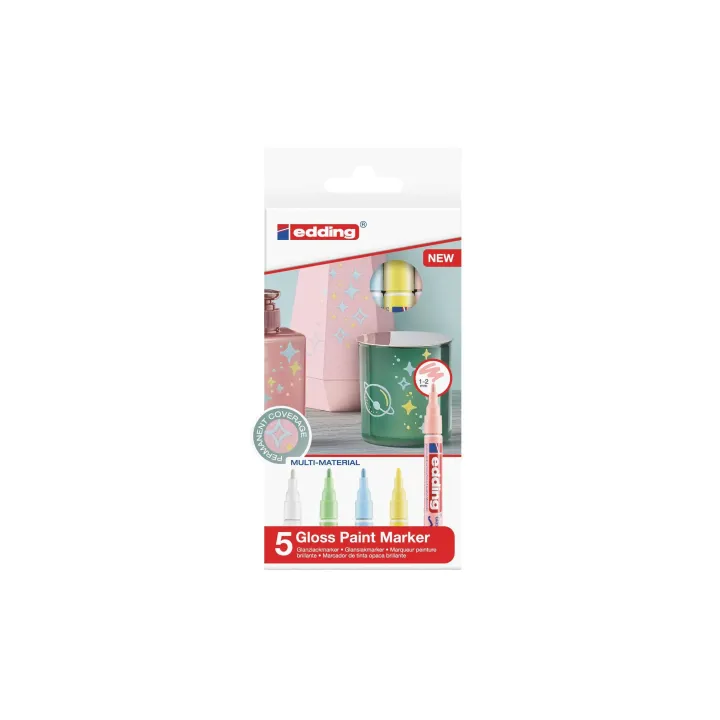 edding Marqueur peinture 751 CREA 5 pièces en couleurs pastel