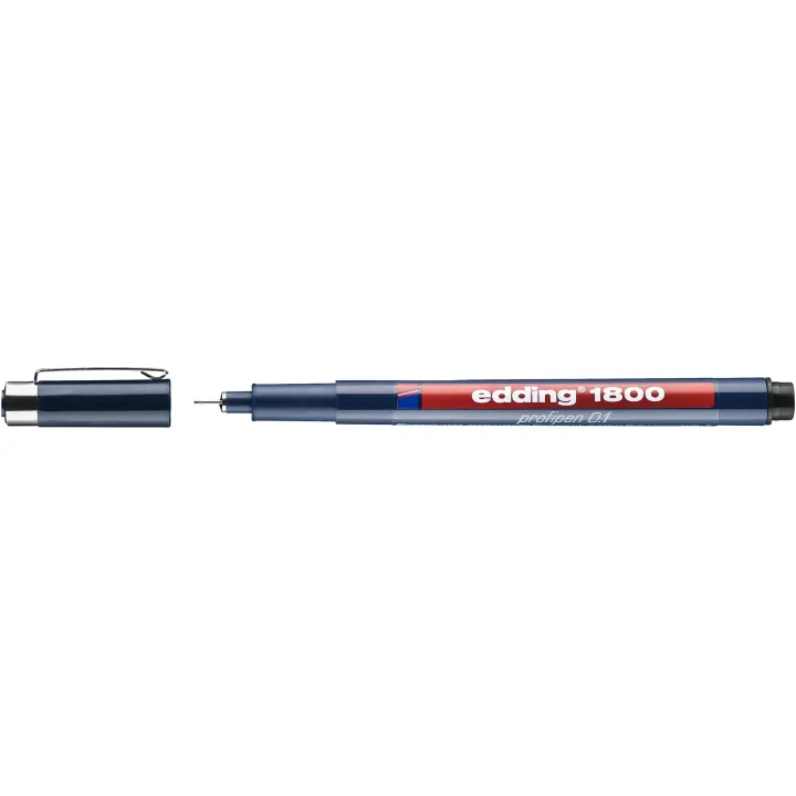 edding Profipen 1800 0.1, 0.25 mm, Noir