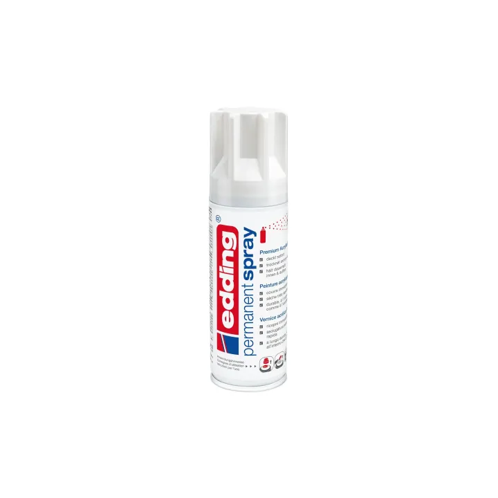 edding Acrylique en bombe 5200 200 ml, blanc brillant