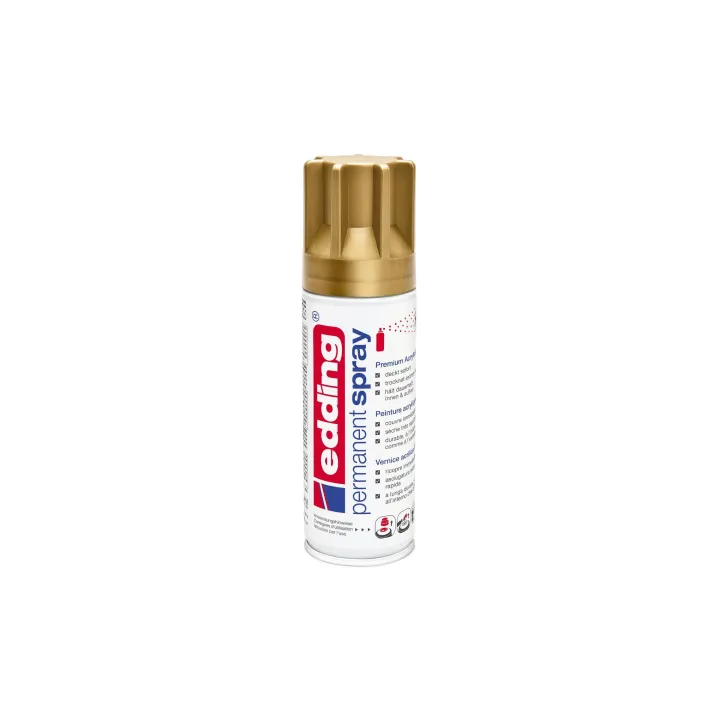 edding Acrylique en bombe 5200 200 ml, or mat