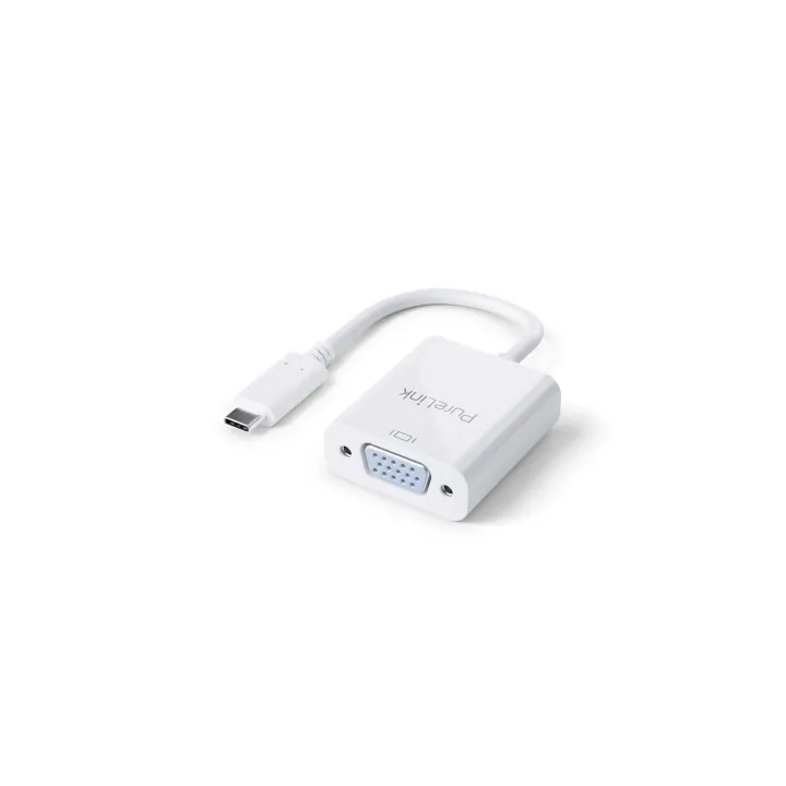 PureLink Adaptateur IS220 USB Type-C - VGA, blanc