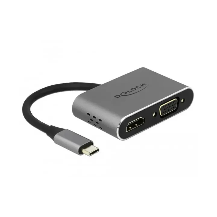 Delock Station daccueil USB 3.1 Typ-C - HDMI-VGA-USB-A-USB-C-PD