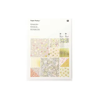 Rico Design Bloc de papier à motif Paper Poetry Bouquet Sauvage 30 feuilles
