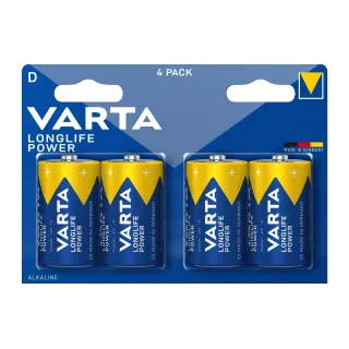 Varta Pile Longlife Power D 4 Pièce-s