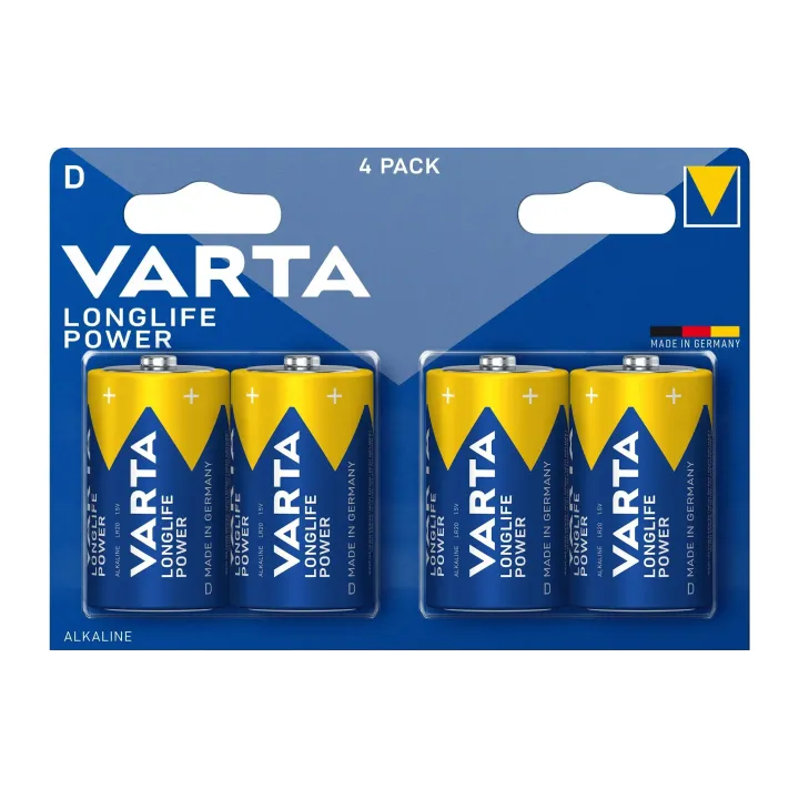 Varta Pile Longlife Power D 4 Pièce-s