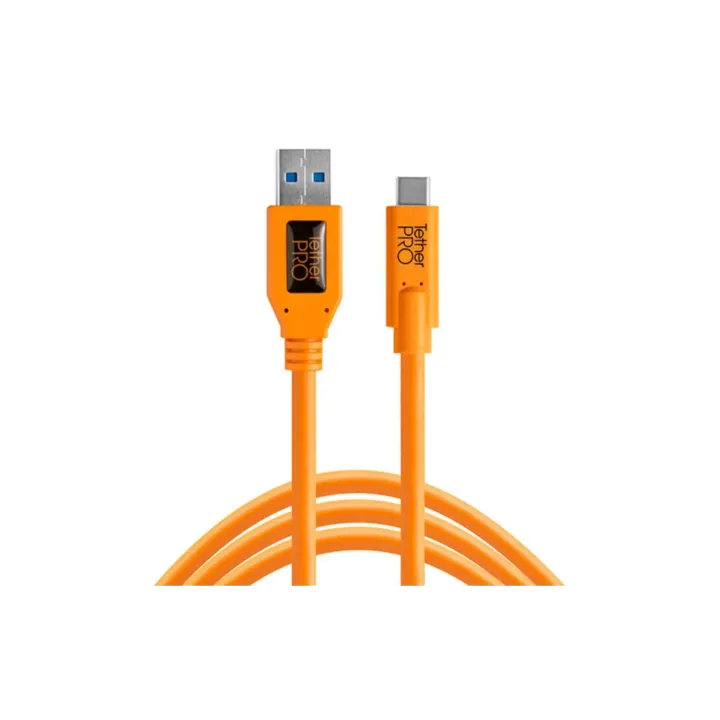 Tether Tools Câble TetherPro USB 3.0 - USB-C 4.6 mètres - orange