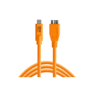 Tether Tools Câble TetherPro USB-C - 3.0 Micro-B 4.6 mètres - orange