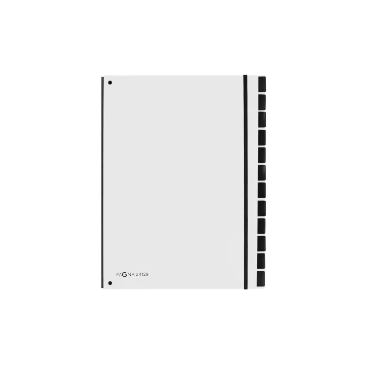 Pagna Classeur à compartiments A4 Trend Blanc, 12 compartiments