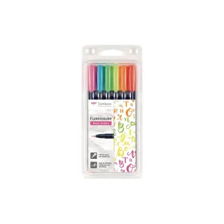 Tombow Fineliner Fudenosuke NEON Lot de 6