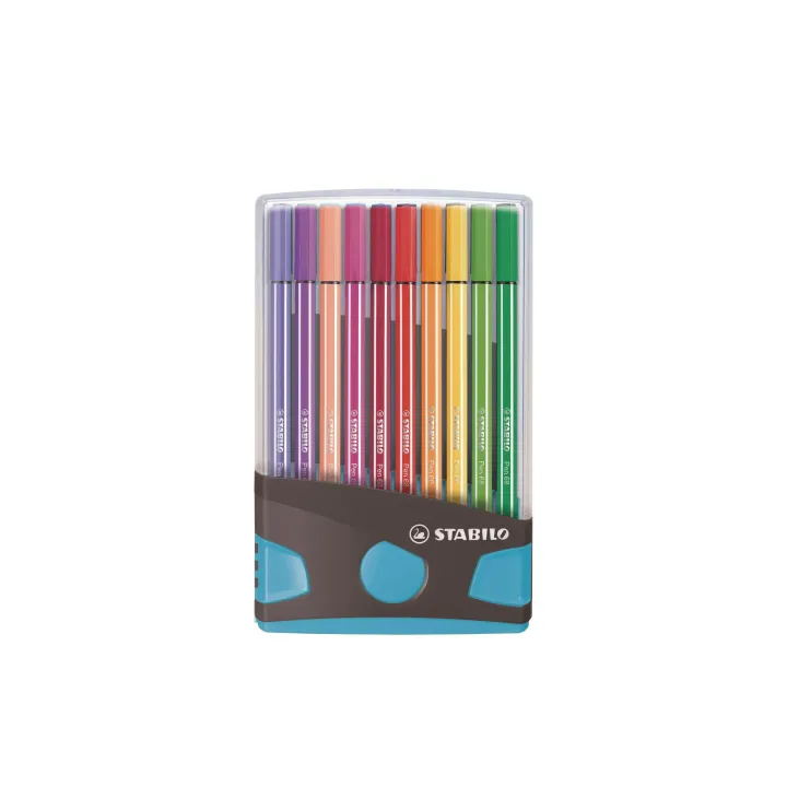 STABILO Fineliner Pen 68 Colorparade Boîte bleue