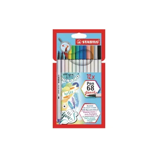 STABILO Crayon feutre Pen 68 12 pièces