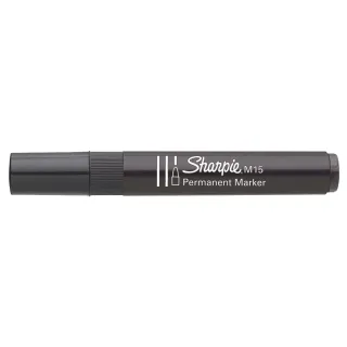 Sharpie Marqueur indélébile M15, 2.0 mm, Noir