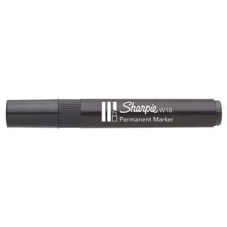 Sharpie Marqueur indélébile W10, 1.5 - 3.5 mm, Noir