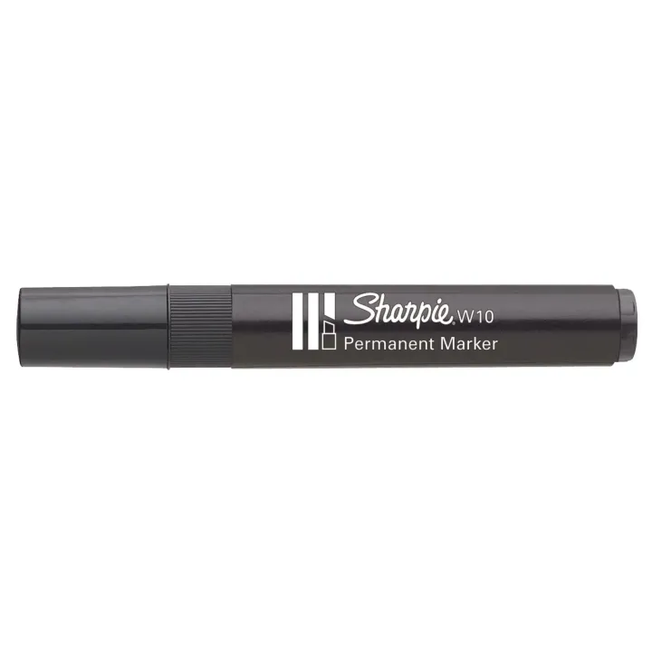 Sharpie Marqueur indélébile W10, 1.5 - 3.5 mm, Noir