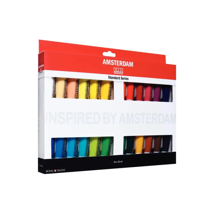 Amsterdam Peinture acrylique Standard Serie Introset 3, 24 x 20 ml