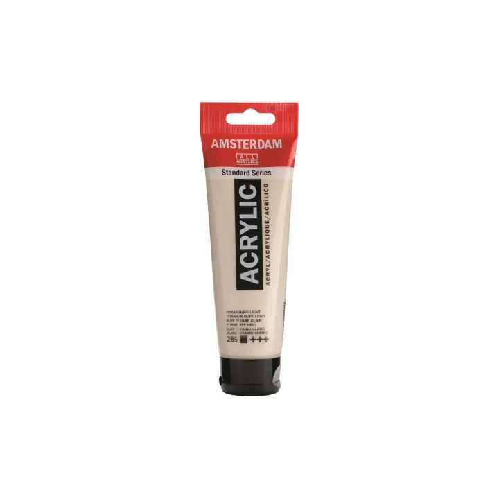 Amsterdam Peinture acrylique Standard 289 Titanbuff couvrant, 120 ml