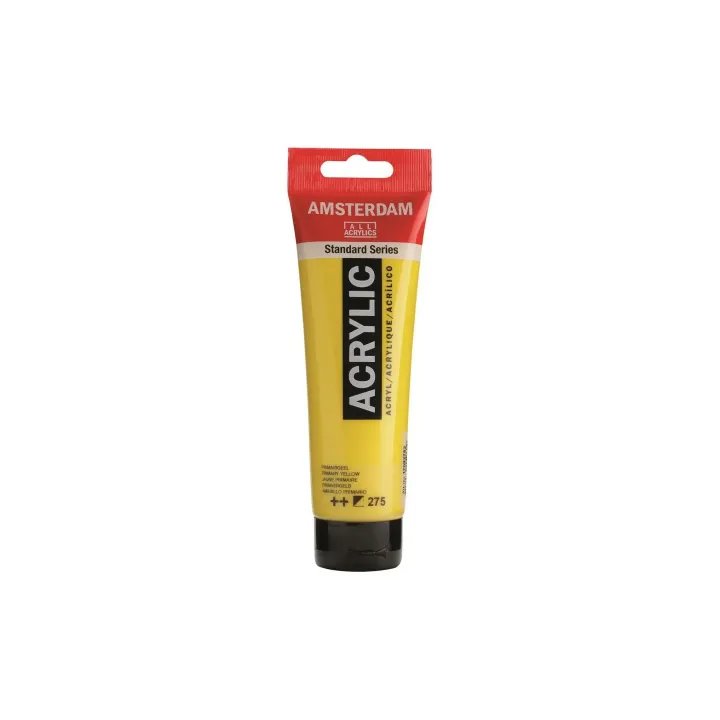 Amsterdam Peinture acrylique Standard 275 Jaune primaire semi-opaque, 120 ml