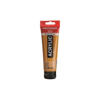 Amsterdam Peinture acrylique Standard 231 Ocre doré semi-opaque, 120 ml