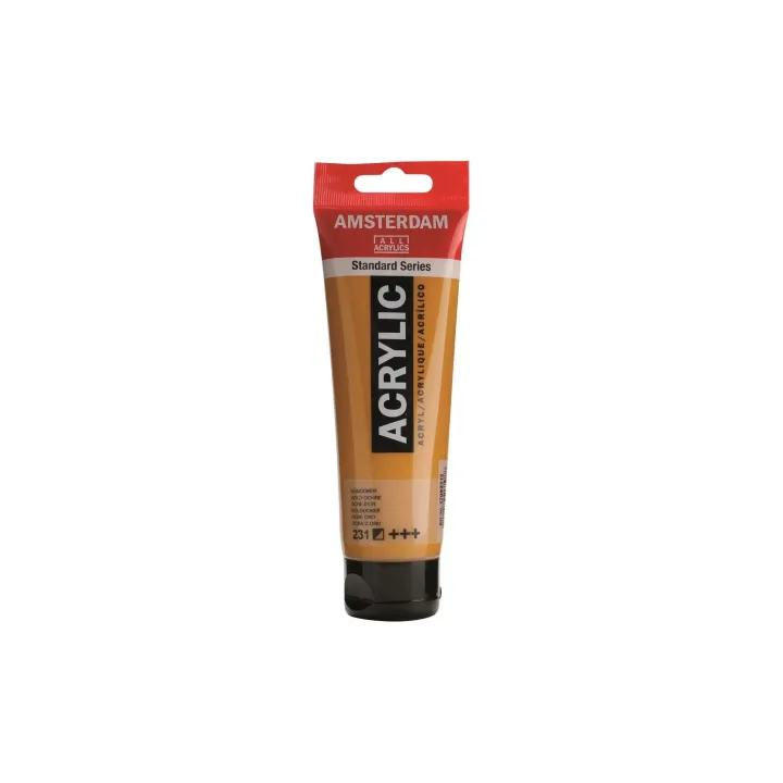 Amsterdam Peinture acrylique Standard 231 Ocre doré semi-opaque, 120 ml