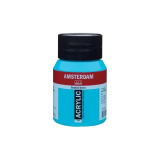 Amsterdam Peinture acrylique Standard 522 Bleu turquoise opaque, 500 ml