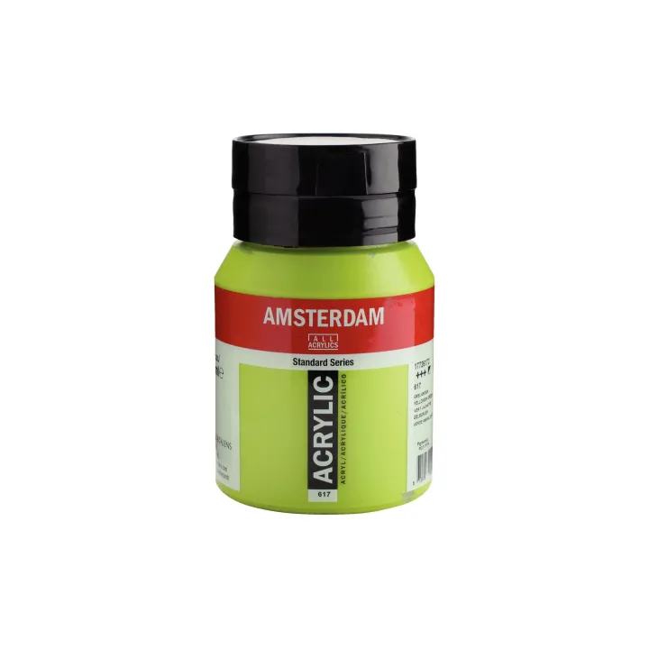 Amsterdam Peinture acrylique Standard 617 Vert jaune semi-opaque, 500 ml