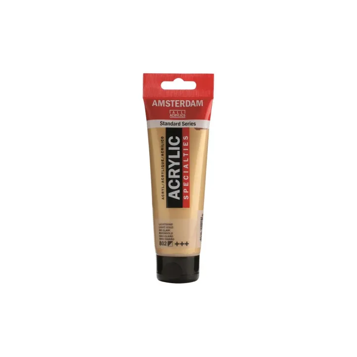 Amsterdam Peinture acrylique Standard 802 Demi-couverture or riche, 120 ml