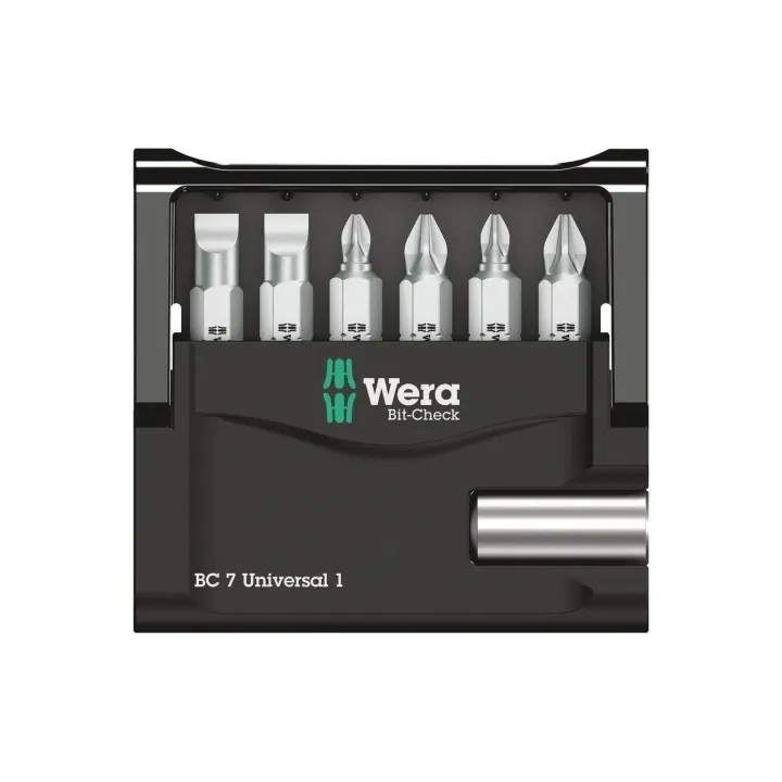 Wera Kits de bits Bit-Check 7 Universal 1, 7 Pièce-s pièce(s)