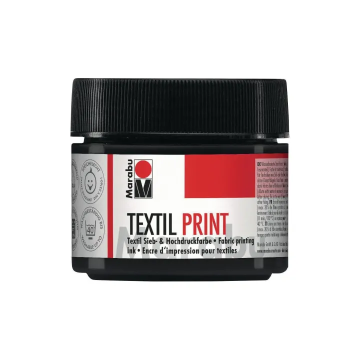 Marabu Peinture pour textile Texil Print 100 ml Noir