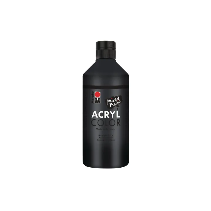 Marabu Peinture acrylique Acryl Color 500 ml Noir