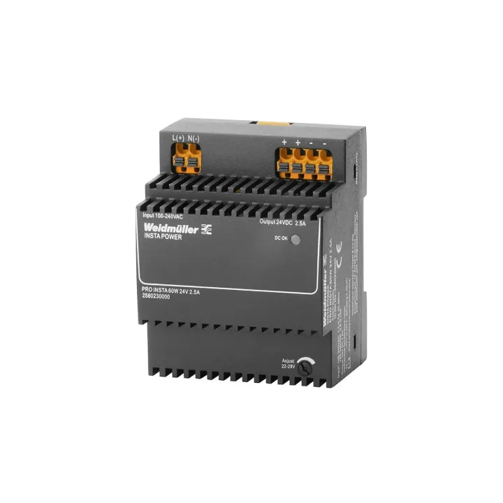 Weidmüller Blocs d’alimentation pour rail DIN PRO INSTA, 60 W, 24 V